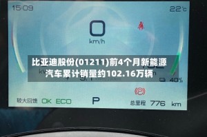 比亚迪股份(01211)前4个月新能源汽车累计销量约102.16万辆