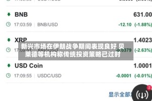 新兴市场在伊朗战争期间表现良好 贝莱德等机构称传统投资策略已过时