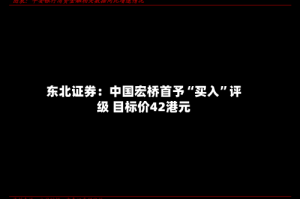 东北证券：中国宏桥首予“买入”评级 目标价42港元