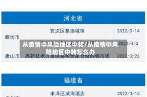 从疫情中风险地区中转/从疫情中风险地区中转怎么办