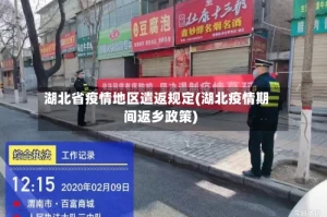 湖北省疫情地区遣返规定(湖北疫情期间返乡政策)