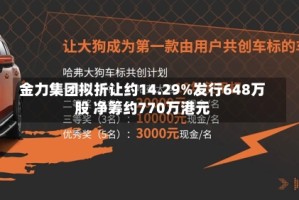 金力集团拟折让约14.29%发行648万股 净筹约770万港元