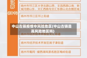 中山古镇疫情中风险地区(中山古镇是高风险地区吗)