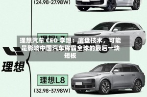 理想汽车 CEO 李想：底盘技术，可能是影响中国汽车称霸全球的最后一块短板
