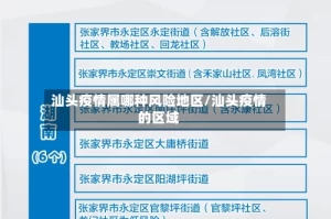 汕头疫情属哪种风险地区/汕头疫情的区域