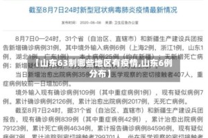 【山东63制哪些地区有疫情,山东6例分布】