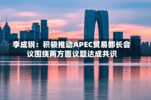 李成钢：积极推动APEC贸易部长会议围绕两方面议题达成共识