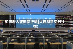 如何看大连期货行情(大连期货实时行情)