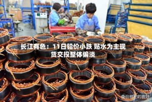 长江有色：11日铅价小跌 贴水为主现货交投整体偏淡