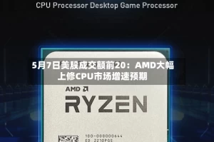 5月7日美股成交额前20：AMD大幅上修CPU市场增速预期