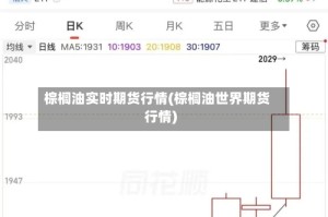 棕榈油实时期货行情(棕榈油世界期货行情)