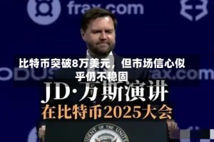比特币突破8万美元，但市场信心似乎仍不稳固