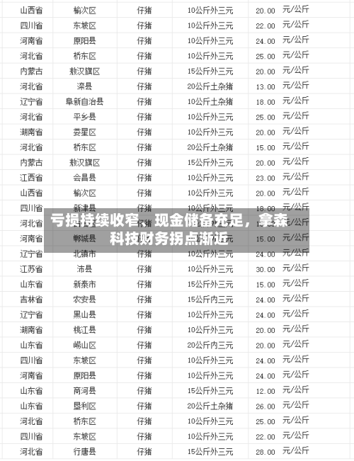 亏损持续收窄、现金储备充足，拿森科技财务拐点渐近-第1张图片