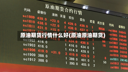 原油期货行情什么好(原油原油期货)-第1张图片