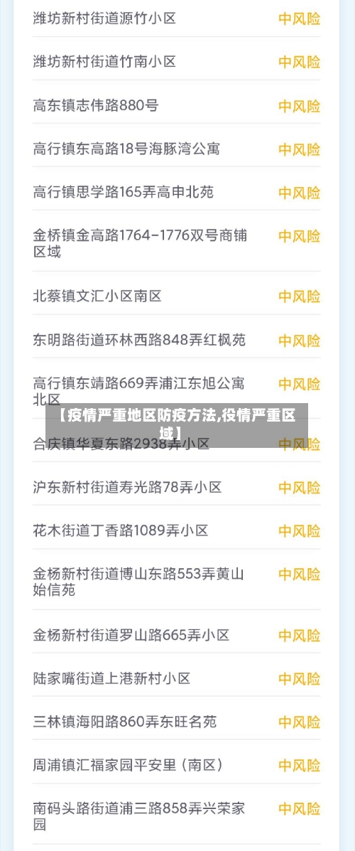 【疫情严重地区防疫方法,役情严重区域】-第2张图片