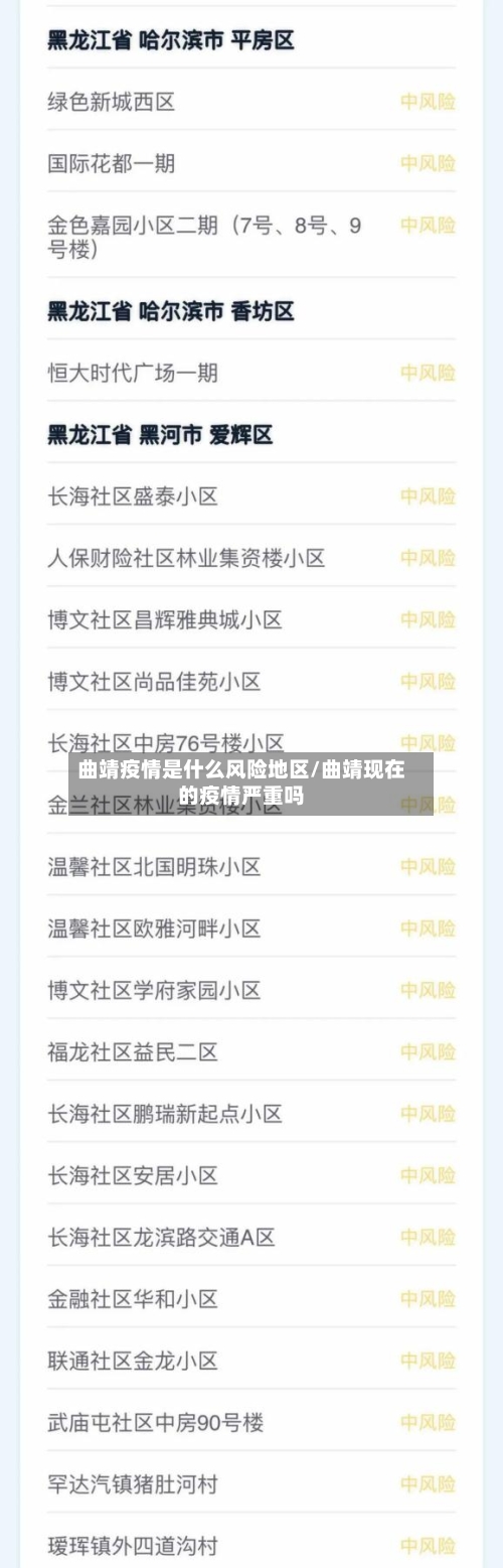 曲靖疫情是什么风险地区/曲靖现在的疫情严重吗-第1张图片