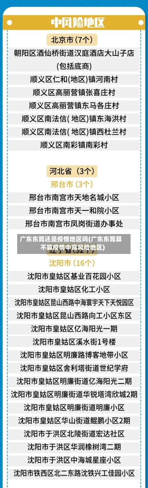 广东东莞还是疫情地区吗(广东东莞算不算疫情中高风险地区)-第3张图片