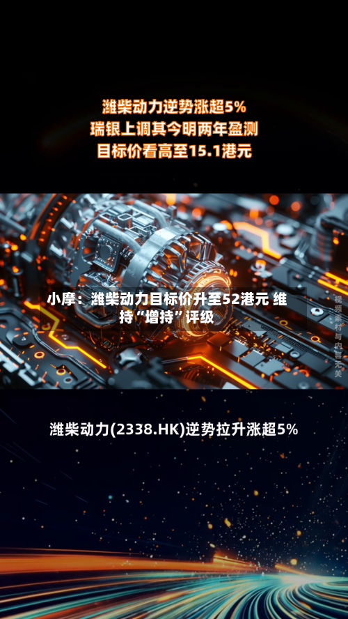 小摩：潍柴动力目标价升至52港元 维持“增持”评级-第1张图片