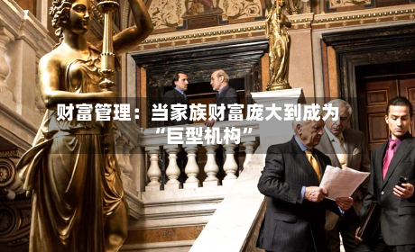 财富管理：当家族财富庞大到成为“巨型机构”-第1张图片