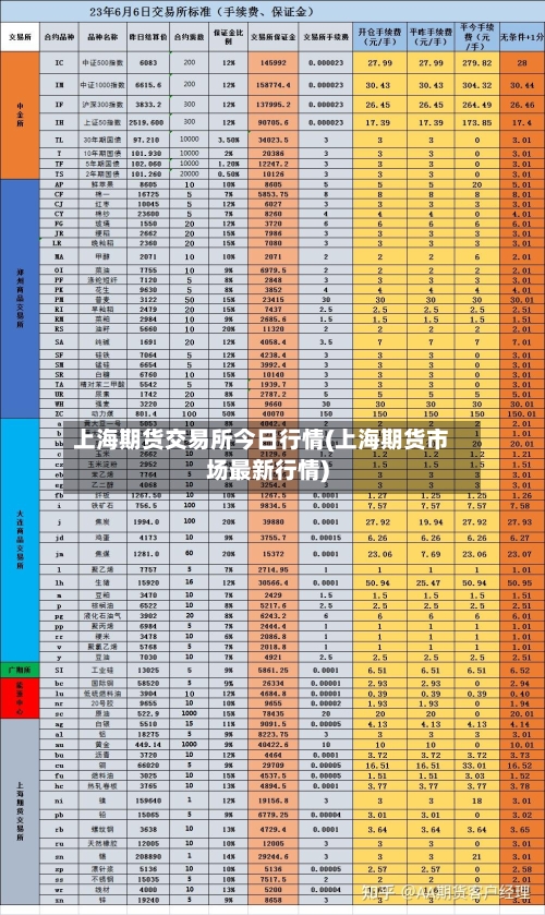 上海期货交易所今日行情(上海期货市场最新行情)-第3张图片