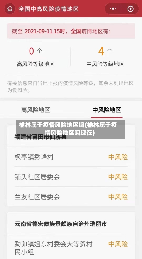 榆林属于疫情风险地区嘛(榆林属于疫情风险地区嘛现在)-第3张图片