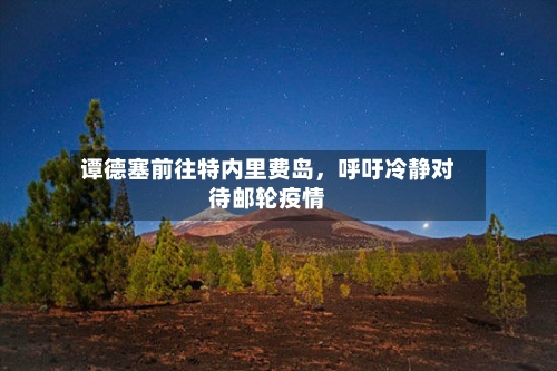 谭德塞前往特内里费岛	，呼吁冷静对待邮轮疫情-第3张图片