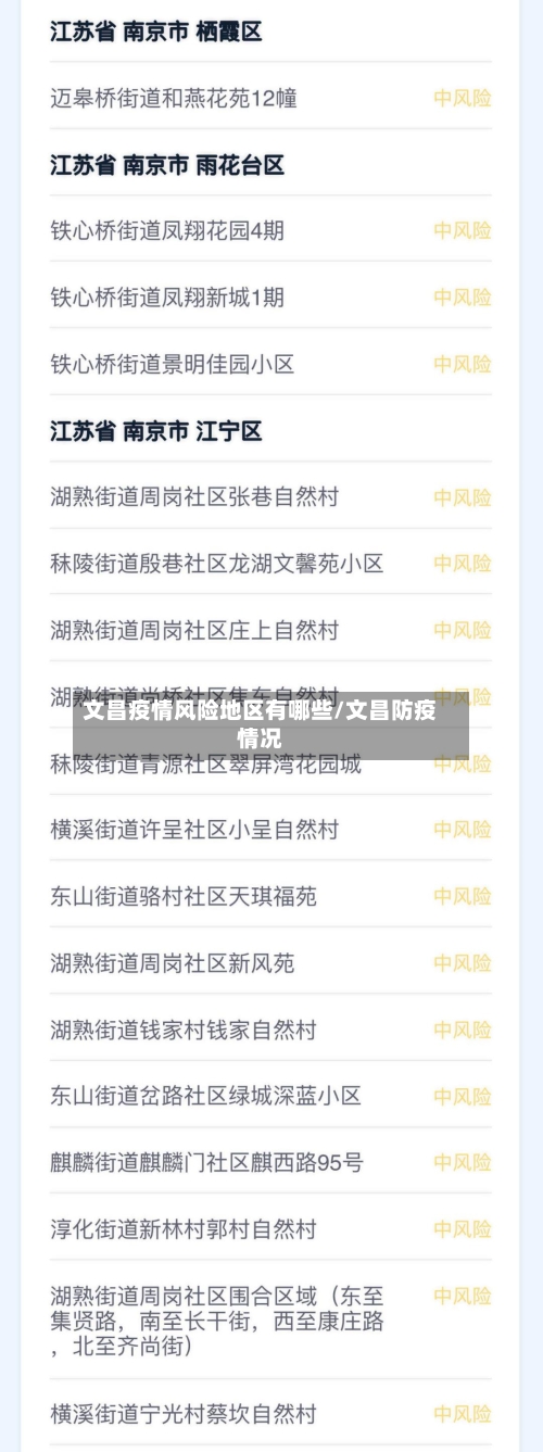 文昌疫情风险地区有哪些/文昌防疫情况-第2张图片
