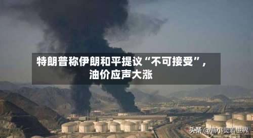 特朗普称伊朗和平提议“不可接受	”，油价应声大涨-第1张图片