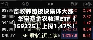 畜牧养殖板块集体大涨，华宝基金农牧渔ETF（159275）上探1.47%！估值低位反转将至？-第1张图片
