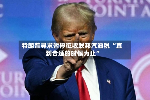 特朗普寻求暂停征收联邦汽油税 “直到合适的时候为止	”-第2张图片