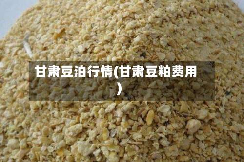 甘肃豆泊行情(甘肃豆粕费用)-第3张图片