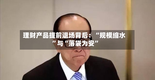 理财产品提前退场背后：“规模缩水”与“落袋为安”-第1张图片