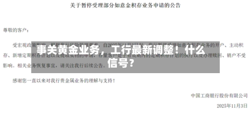 事关黄金业务，工行最新调整！什么信号？-第2张图片
