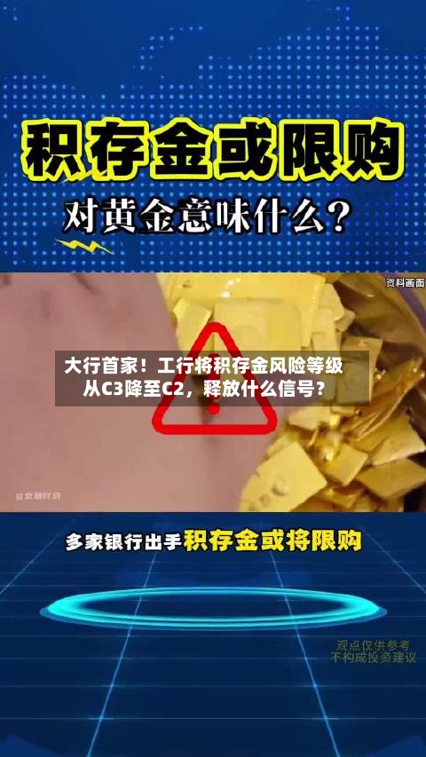 大行首家！工行将积存金风险等级从C3降至C2	，释放什么信号？-第1张图片